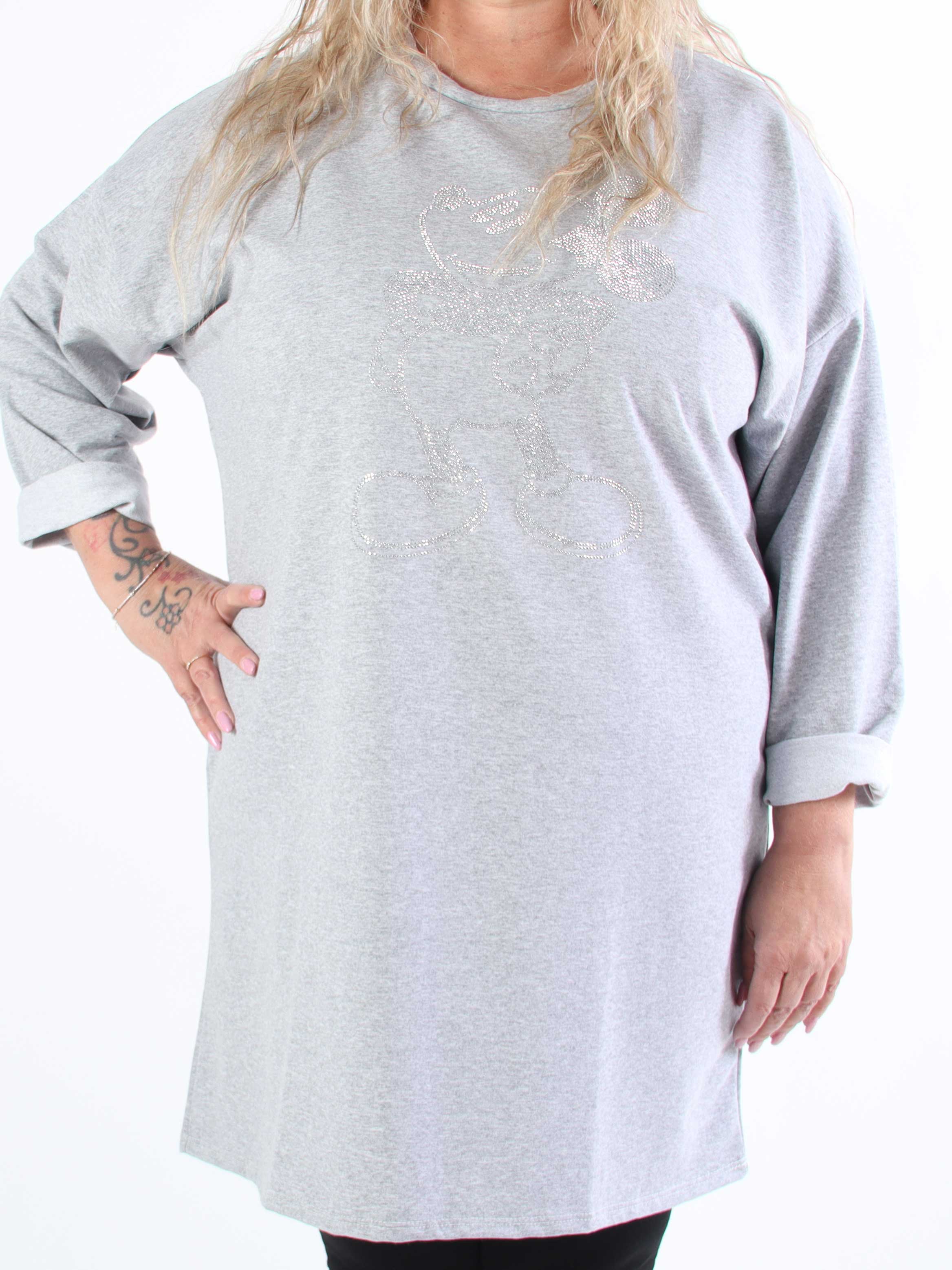 Mickey - Sød plus size joggingkjole med similisten